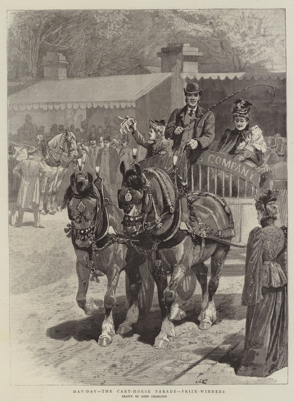 mai-dag, vogn-hesteparaden, prisvinnere av John Charlton