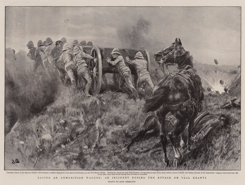 Redder en ammunisjonsvogn, en hendelse under angrepet på Vaal Krantz av John Charlton