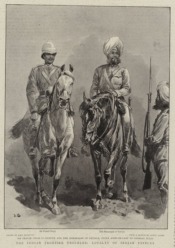 The Indian Frontier Troubles, lojalitet til indiske prinser av John Charlton