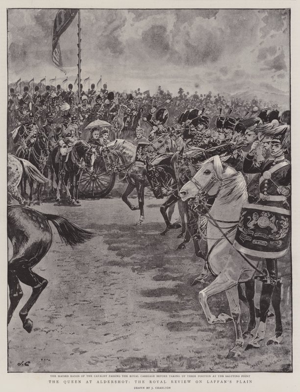 Dronningen på Aldershot, Royal Review på Laffan