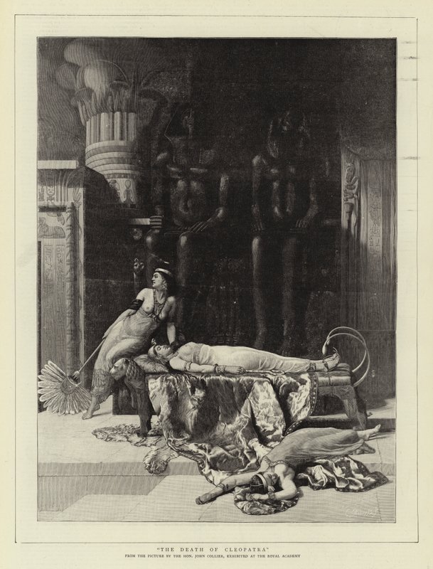 Kleopatras død av John Collier
