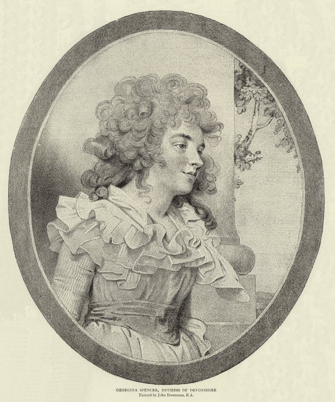 Georgina Spencer, hertuginne av Devonshire av John Downman