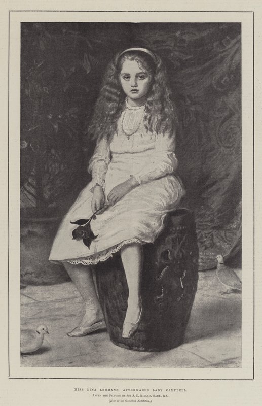 Frøken Nina Lehmann, etterpå Lady Campbell av John Everett Millais