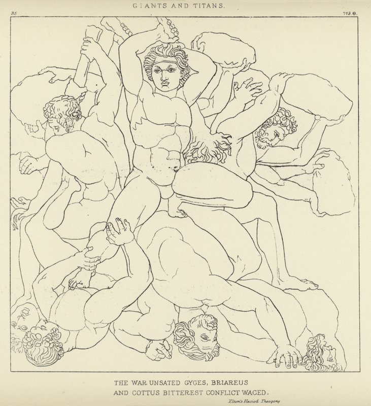 Kjemper og titaner av John Flaxman
