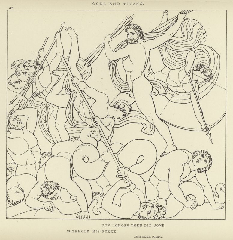 Guder og titaner av John Flaxman