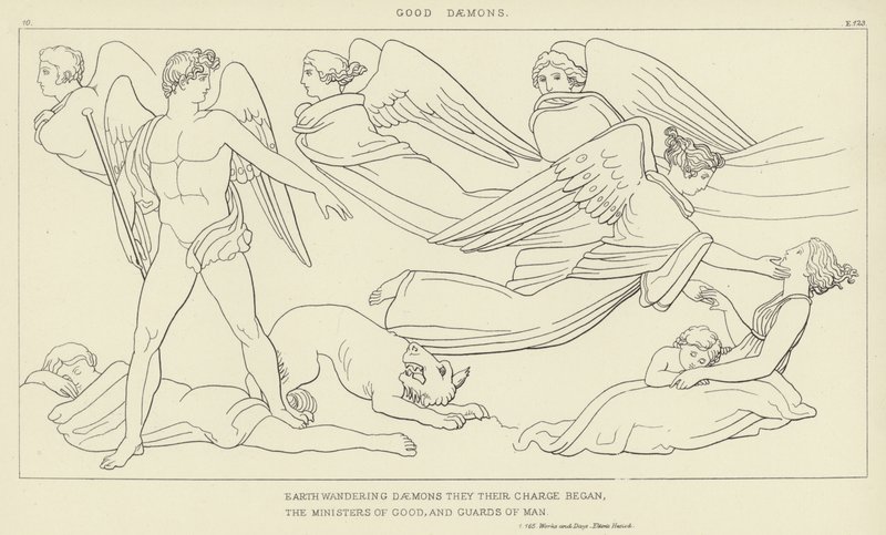 Gode Daemons av John Flaxman