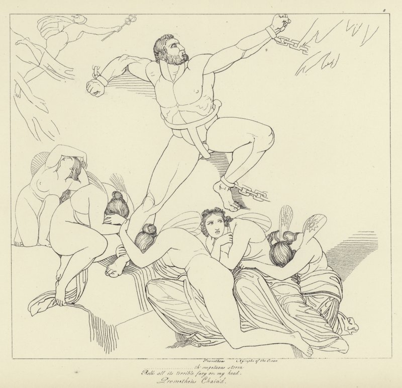 Prometheus lenket av John Flaxman