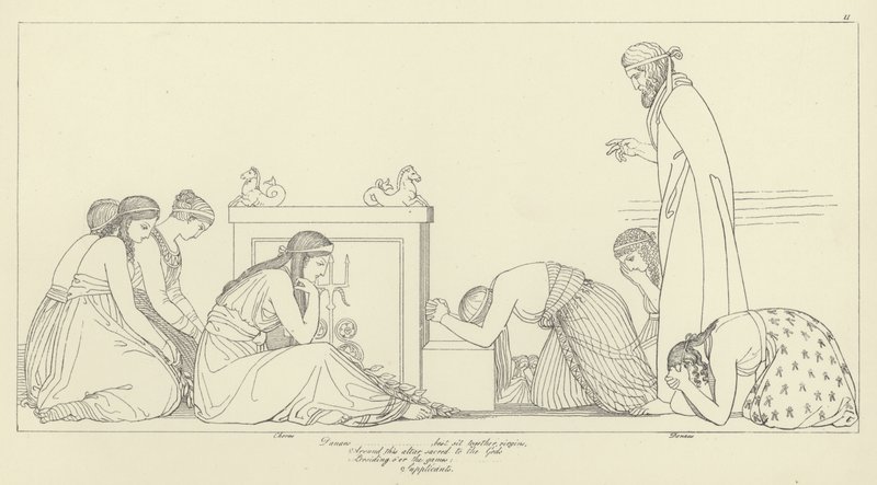 Supplikantene av John Flaxman