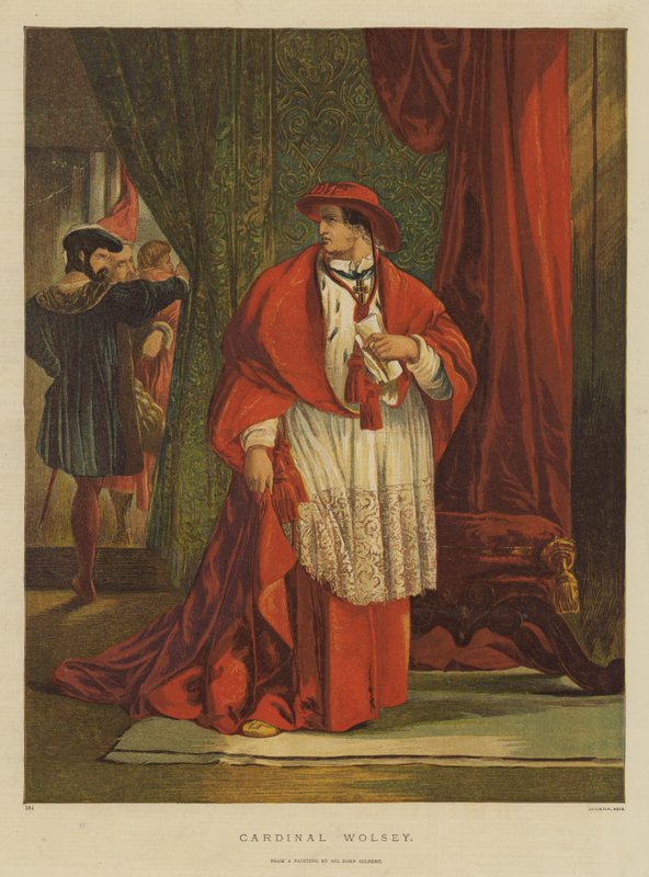 Kardinal Wolsey (chromolitho) av John Gilbert