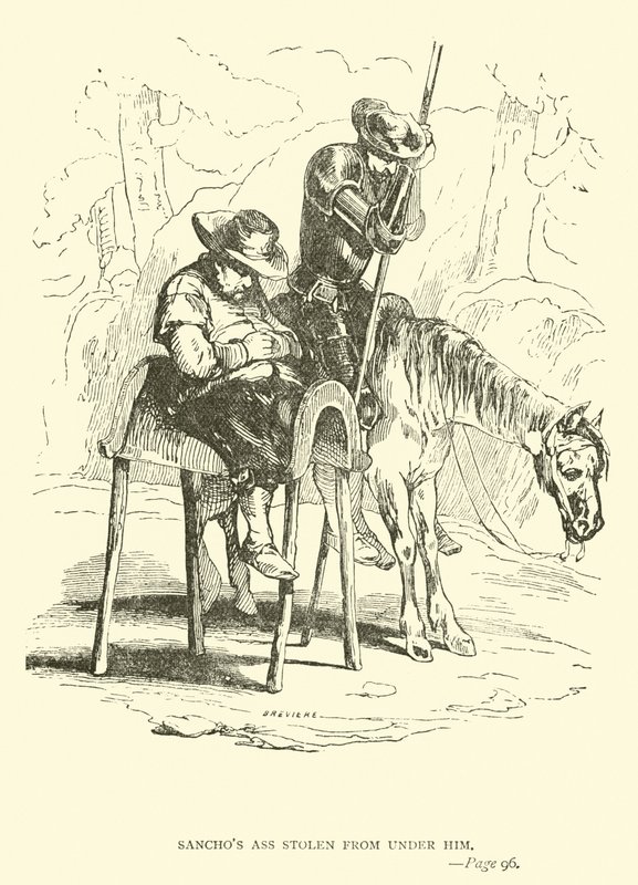 Sanchos rumpa stjålet under ham av John Gilbert