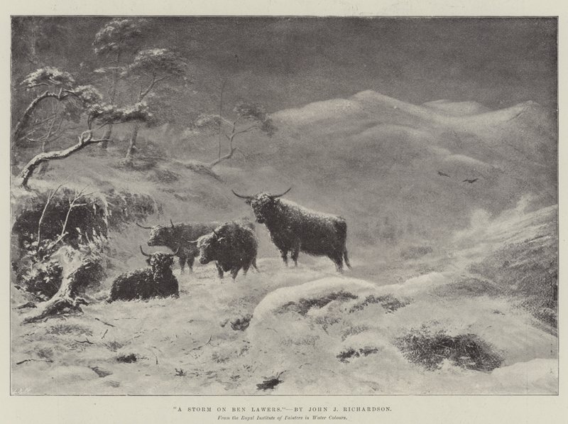 En storm på Ben Lawers av John Isaac Richardson