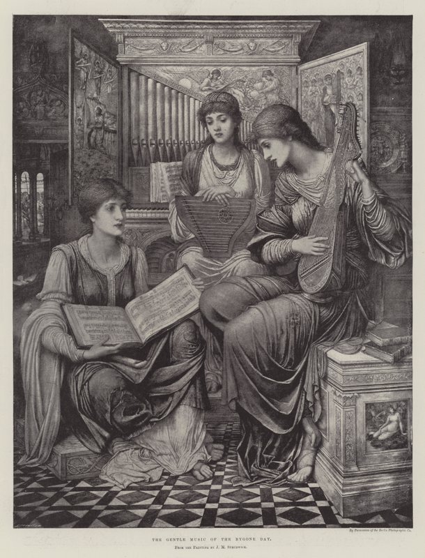 Fortidens milde musikk av John Melhuish Strudwick