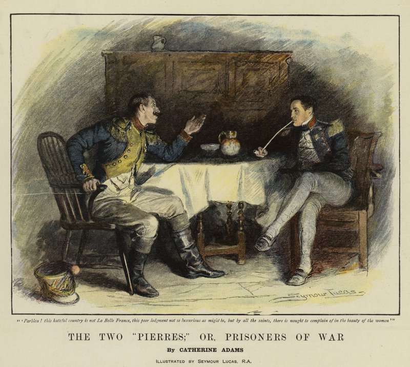 De to Pierres; eller Krigsfanger (chromolitho) av John Seymour Lucas