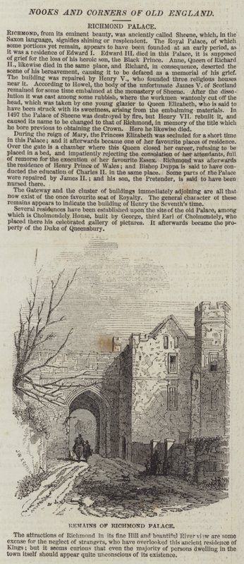 Rester av Richmond Palace av John Wykeham Archer