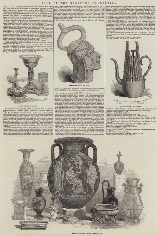 Salg av Beckford Collection av John Wykeham Archer