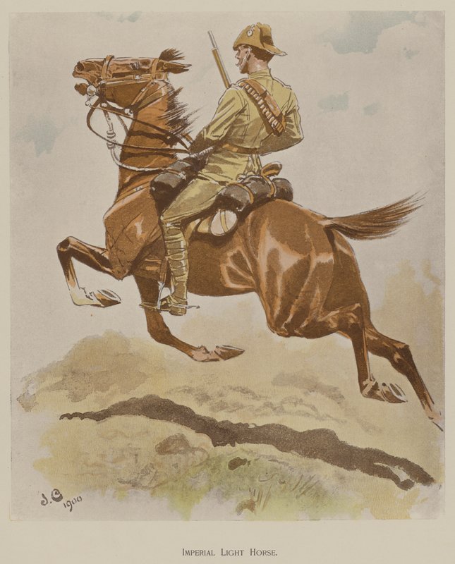 Imperial Light Horse (farge litho) av John (after) Charlton