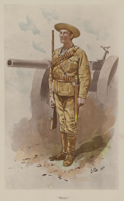 Klar (farge litho) av John (after) Charlton