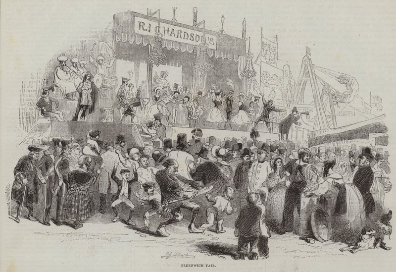 Greenwich Fair (gravering) av John (after) Gilbert