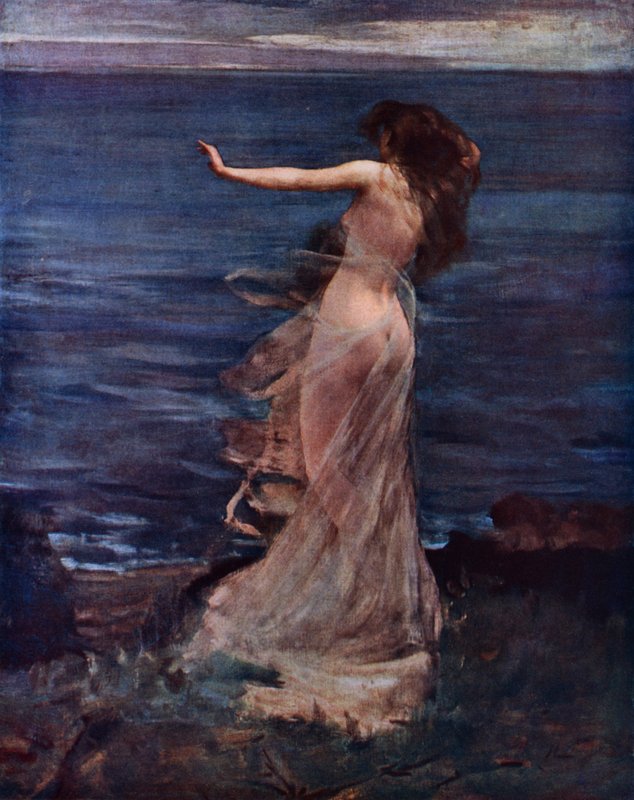 Ariadne (farge litho) av John (after) Lavery