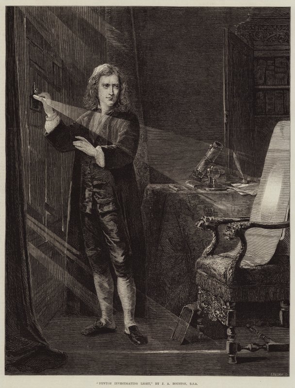 Newton undersøker lys av John Adam P. Houston