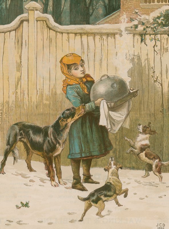 Julemiddagen i fare av John Charles Dollman