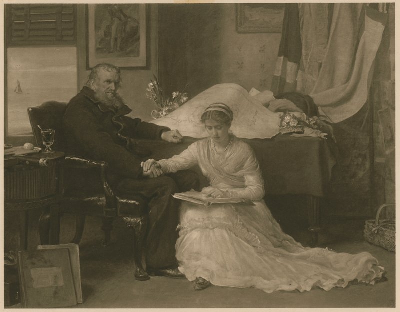 Nordvestpassasjen (fotogravyr) av John Everett (after) Millais