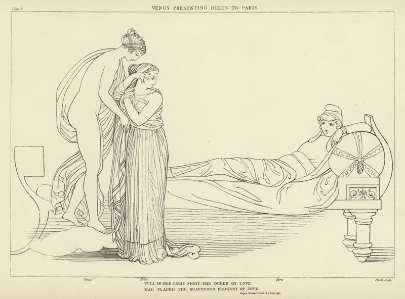 Venus presenterer Helen til Paris av John Flaxman