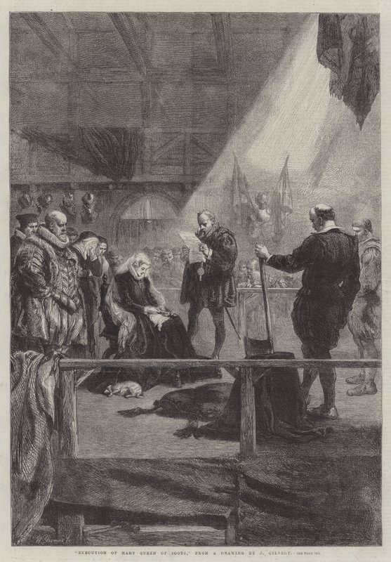 Henrettelse av Mary Queen of Scots av John Gilbert