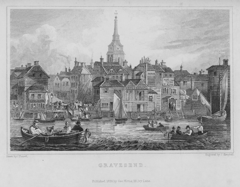 Gravesend, Kent (gravering) av John Henry Henshall