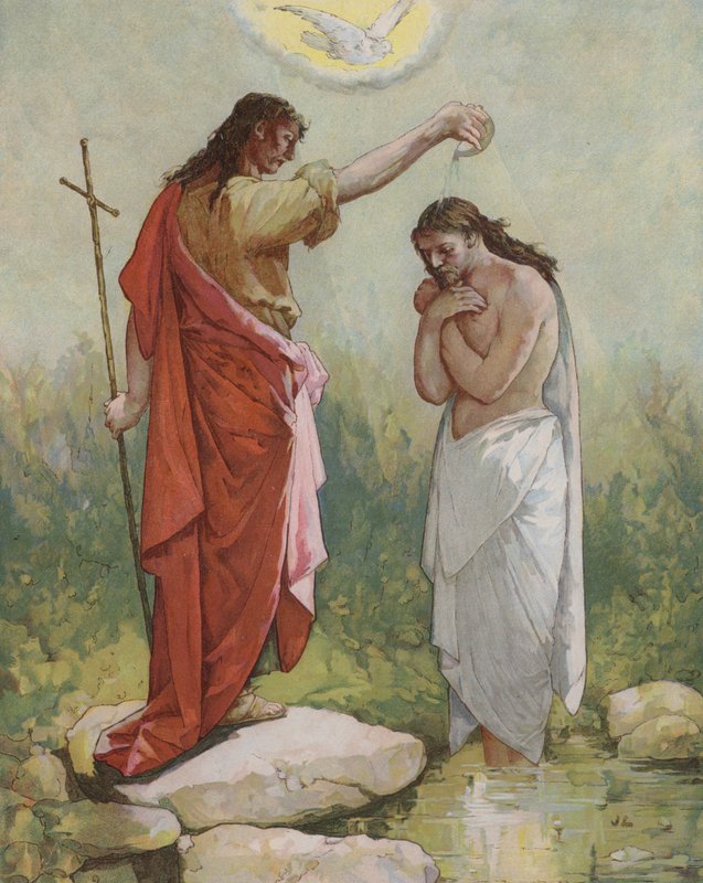 Johannes døper Jesus av John Lawson