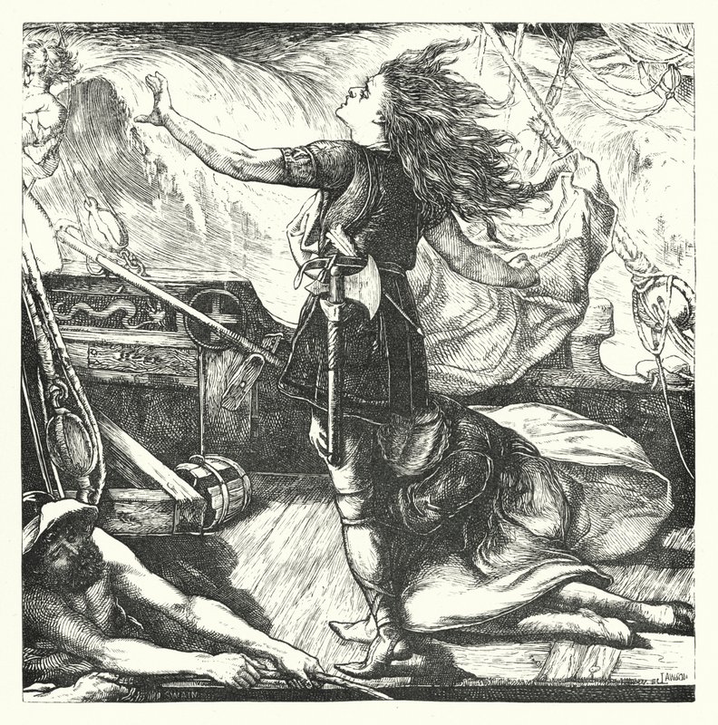 The Death of King Warwolf (gravering) av John Lawson