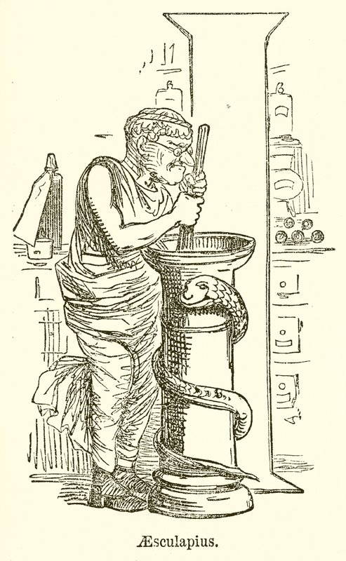 Aesculapius av John Leech