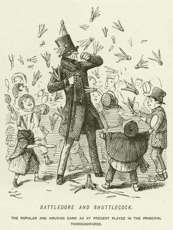Battledore og Shuttlecock av John Leech