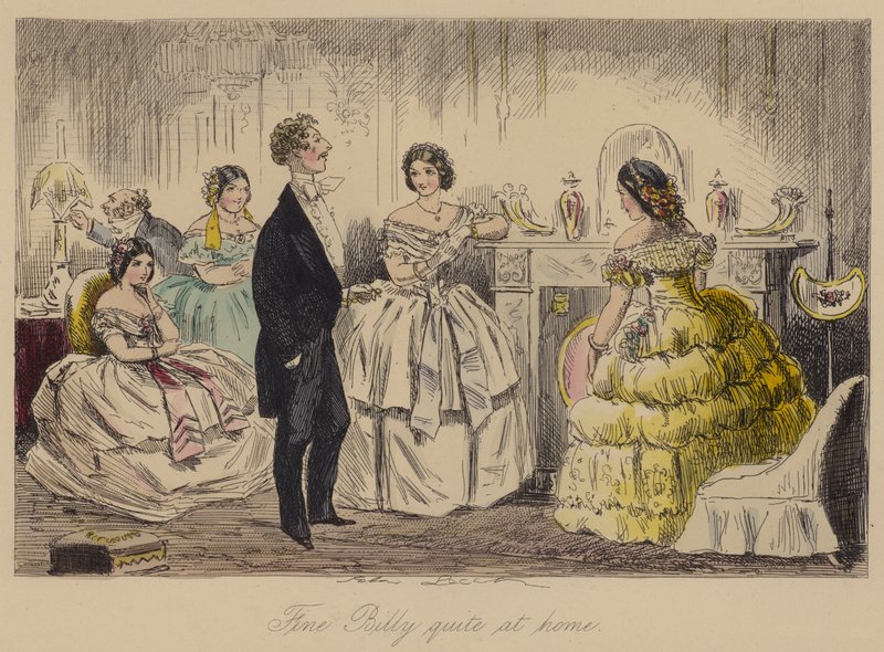 Fine Billy ganske hjemme av John Leech