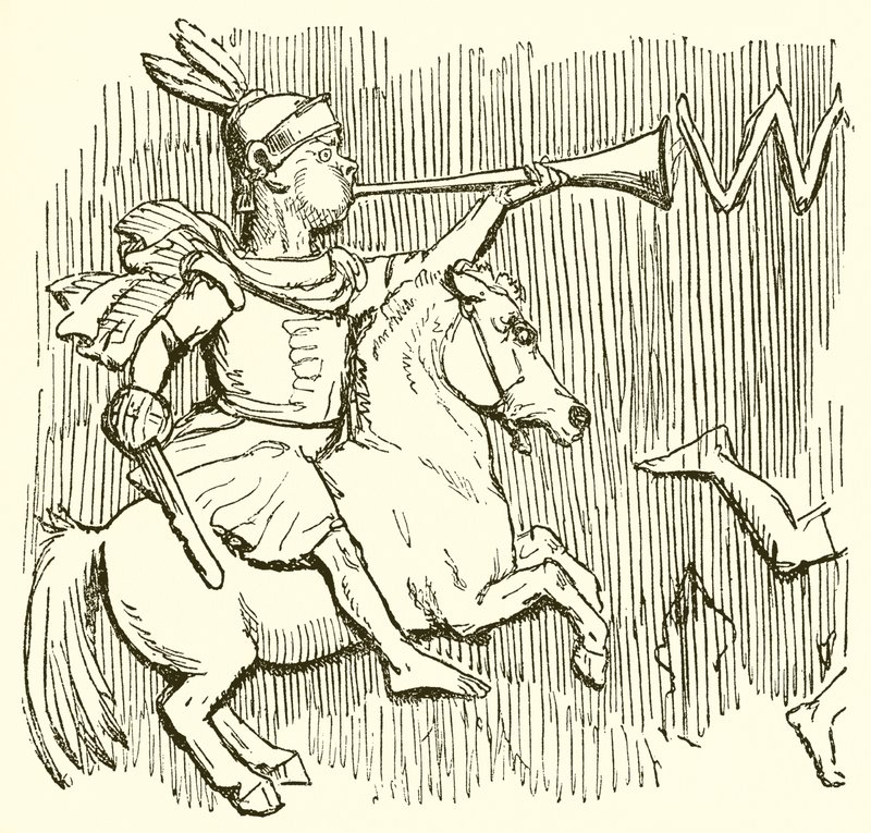 Romersk soldat til hest av John Leech