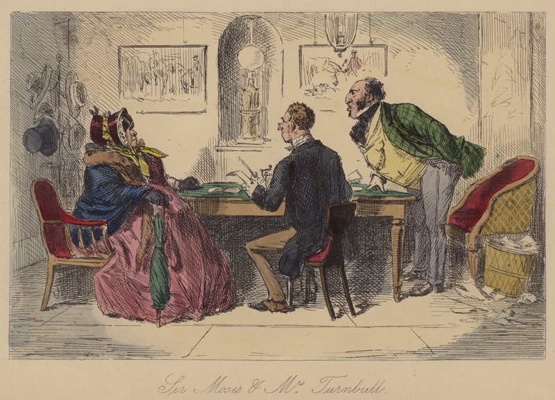 Sir Moses og fru Turnbull av John Leech