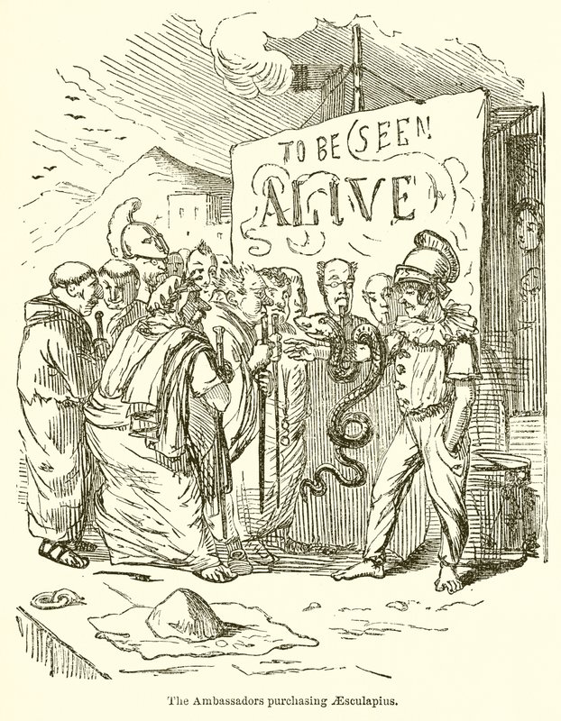 Ambassadørene kjøper Aesculapius av John Leech