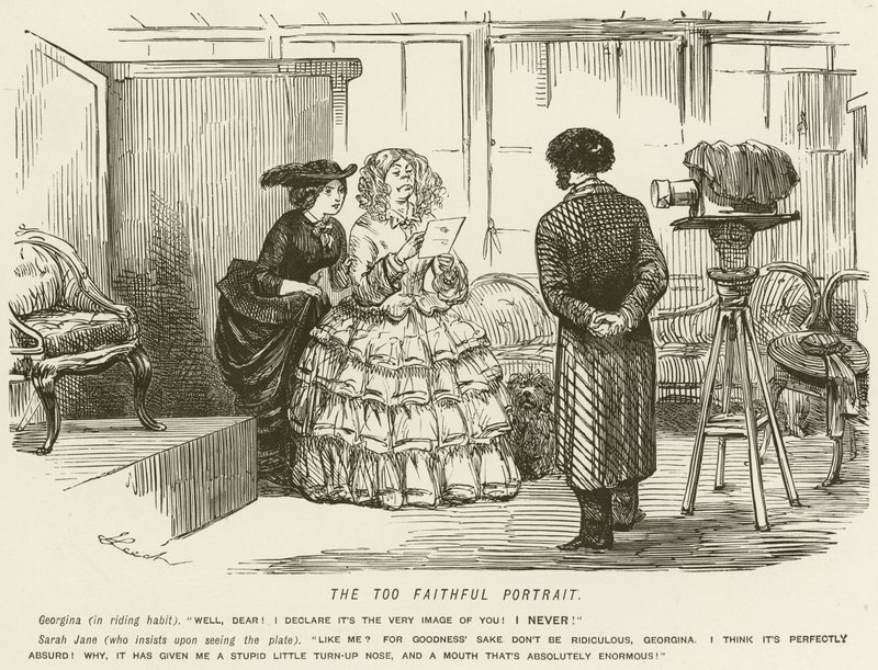 The Too Faithful Portrait av John Leech