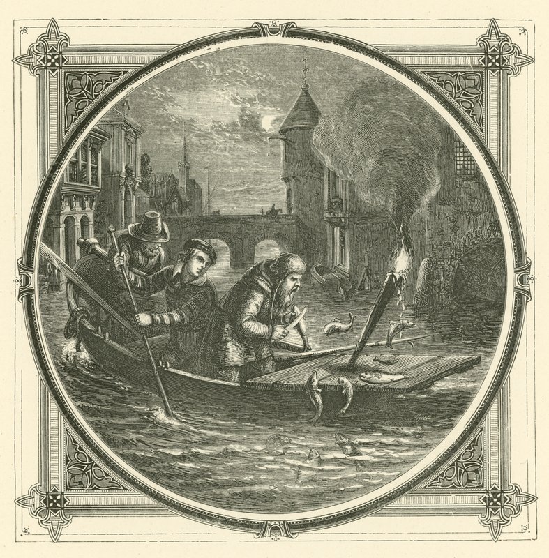Hvileinnhold der du er (gravering) av John Leighton