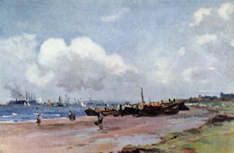 Gravesend (farge litho) av John Muirhead