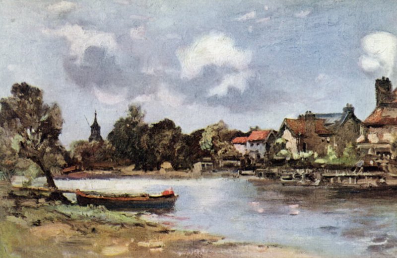 Sunbury (farge litho) av John Muirhead