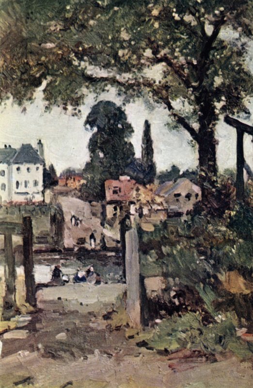 Twickenham Ferry (farge litho) av John Muirhead