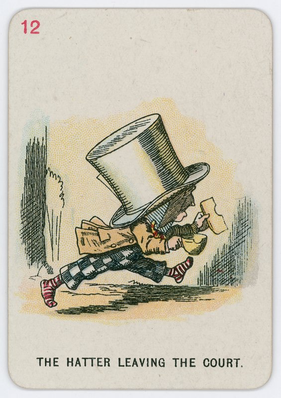 Hattemakeren forlater retten av John Tenniel