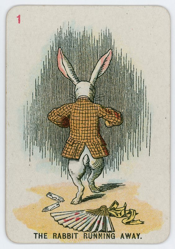 Kaninen løper bort av John Tenniel