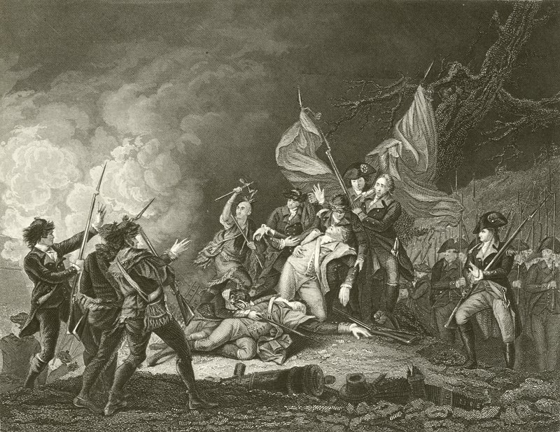 General Montgomerys død av John Trumbull