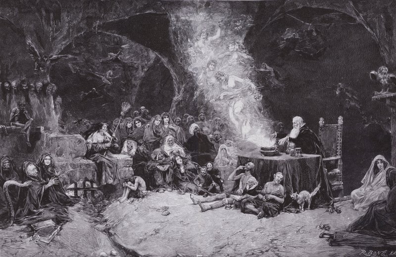 The Witches" sabbat av Jose Benlliure y Gil