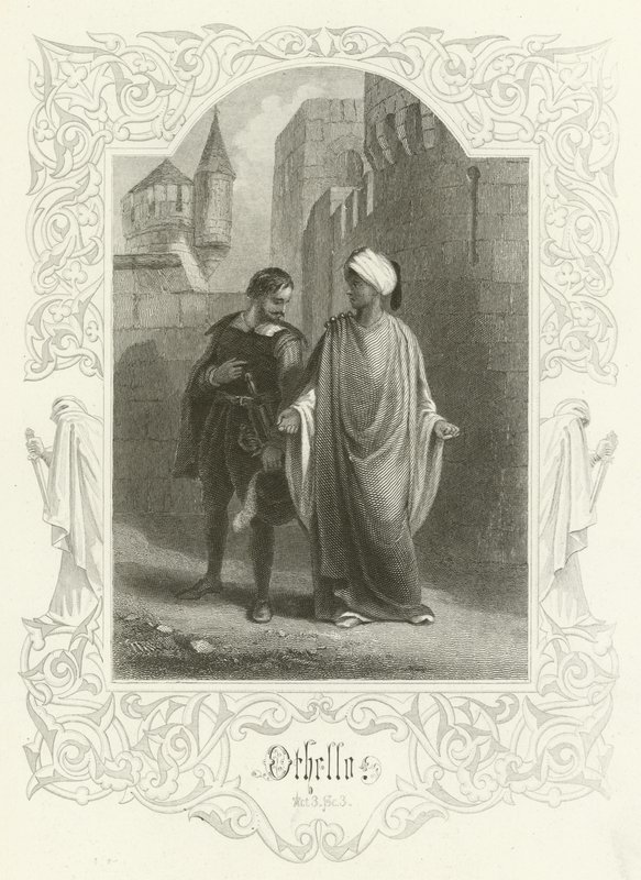 Othello, akt III, scene III av Joseph Kenny Meadows