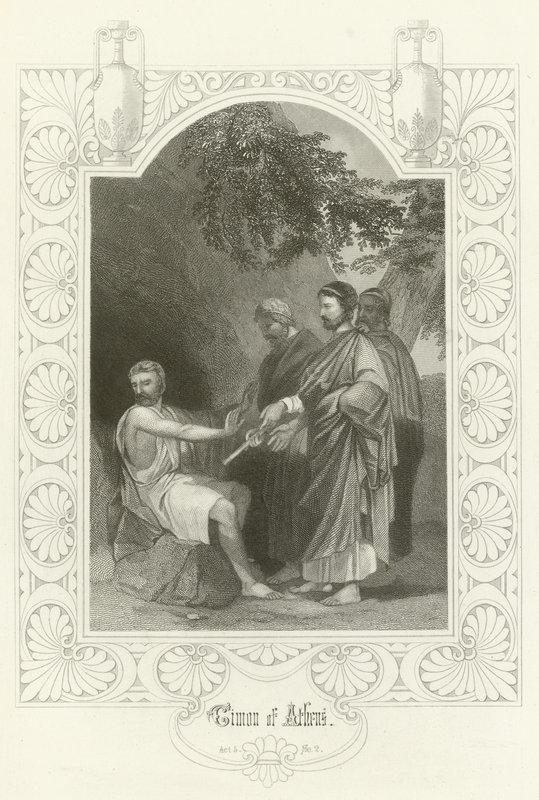Timon av Athen, akt V, scene ii av Joseph Kenny Meadows