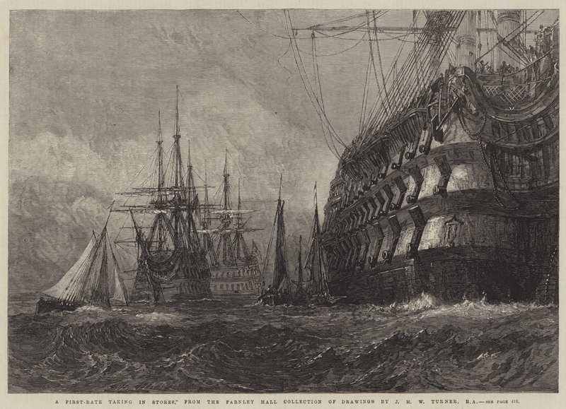 En førsteklasses inntak i butikker av Joseph Mallord William Turner