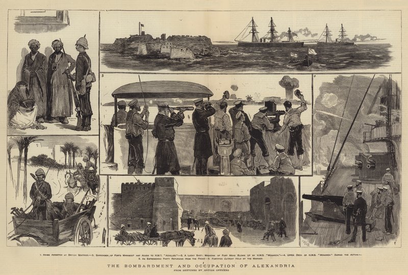 Bombardementet og okkupasjonen av Alexandria av Joseph Nash